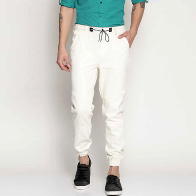 Masterly Weft Slim Men White Jeans