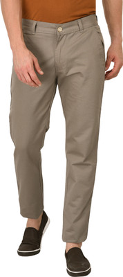 STUDIO NEXX Slim Fit Men Grey Trousers