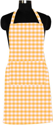 AIRWILL Cotton Home Use Apron - Free Size(Yellow, Single Piece)