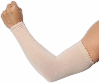 FRANKOPOLIS Nylon Arm Sleeve For Men & Women(Free, Beige)