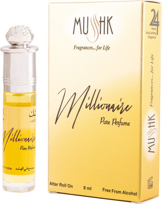 Mushk Millionaire - 8 ml Roll on Floral Attar(Citrus)