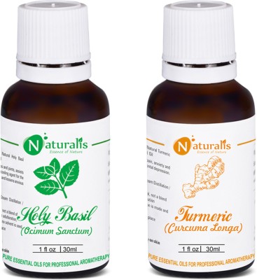 Naturalis Gift Pack of 2 - 30ml (Holy Basil Oil, Turmeric Oil)(30 ml)