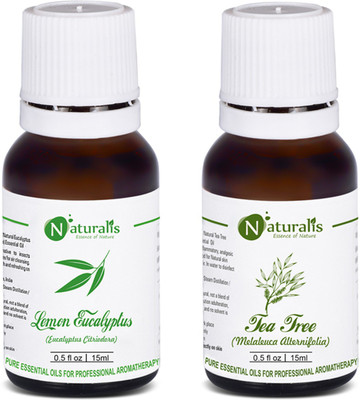 Naturalis Gift Pack Of 2 – 15ml (Lemon Eucalyptus Oil, Tea Tree Oil) On Flipkart For Rs. 280 @ 46% off