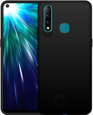 CASE CREATION Back Cover for Vivo Z1 Pro Matte Finish Case Clear Thin Soft Silicone Flexible TPU(Black, Dual Protection, Pack of: 1)