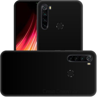 CASE CREATION Back Cover for Xiaomi Mi Redmi Note 8 All Sides Full Protective Silicone(Black, Waterproof, Silicon, Pack of: 1)