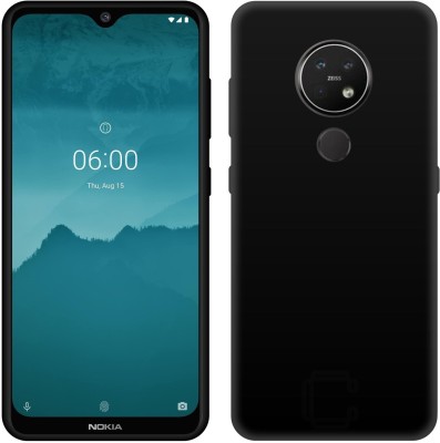 CASE CREATION Back Cover for Nokia 7.2 (2019) Sleek Cover with all round 360 protection Antishock case(Black, Anti-radiation, Silicon, Pack of: 1)