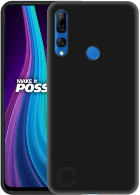 CASE CREATION Back Cover for Huawei Y9 Prime Matte Finish Case Clear Thin Soft Silicone Flexible TPU(Black, Dual Protection, Pack of: 1)