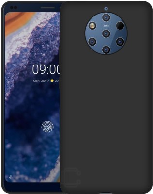 CASE CREATION Back Cover for Nokia 9 PureView Soft Fabric Case Hybrid Protective Mobile Cover(Black, Grip Case, Pack of: 1)
