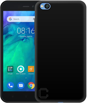 CASE CREATION Back Cover for Xiaomi Redmi Go 5.0-Inch Soft Flexible Back case with smooth finish(Black, Grip Case, Pack of: 1)