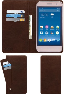 ACM Wallet Case Cover for Alive+ A200(Brown, Cases with Holder, Pack of: 1)