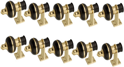 GROWNIX Black Rod Rail Bracket Metal(Pack of 10)