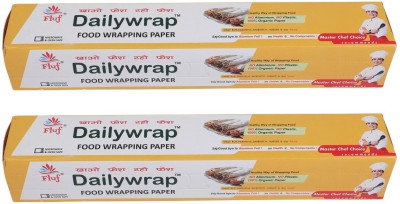 Fluf Food Wrapping Paper/Butter paper - 10 Meters -White (Pack of 2) Shrinkwrap(Pack of 2, 10 m)