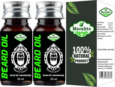 Meralite Men Beard Growth Oil (Pack of 2) Hair Oil(70 ml)