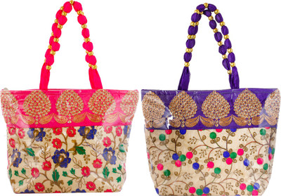KUBER INDUSTRIES Women Multicolor Handbag(Pack of: 2)