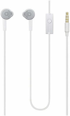 Meyaar YS headset EHS61ASFWE 3.5 mm jack Earphone for Android Mobiles Wired(White, In the Ear)