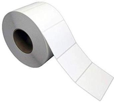 youlogic 38MMX38MM Barcode Label 1''up Self-adhesive Paper Label (White) 1ROLL 2000 LABELS Pack of 1 Roll cromo Paper Label(White)