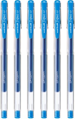 uni-ball Signo UM100 0.7mm Blue Gel Pen(Pack of 12, Light Blue)