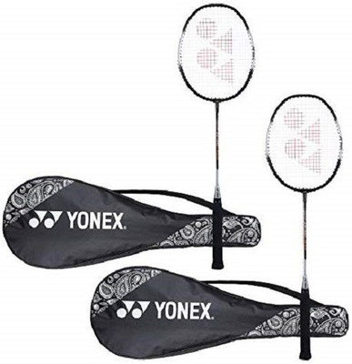 YONEX ZR 100 combo Black Strung Badminton Racquet(Pack of: 2, 90 g)