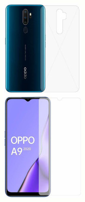 PR SMART Front and Back Tempered Glass for Oppo A9 2020(Pack of 2)