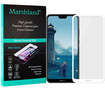 MARSHLAND Tempered Glass Guard for Huawei P20 Lite 5D (White)(Pack of 1)