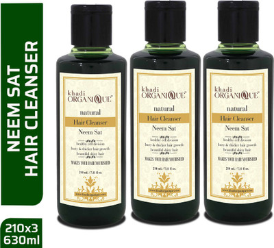 khadi ORGANIQUE Neem Sat Shampoo 3(630 ml)
