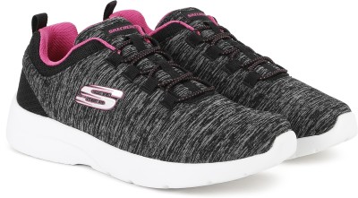 Skechers DYNAMIGHT 2.0- IN A FLASH Running Shoes For Women(Black, Grey , 4)