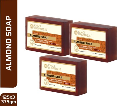 khadi ORGANIQUE Almond Soap(3 x 125 g)