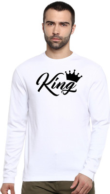 ATHLETIQO Typography Men Round Neck White T-Shirt
