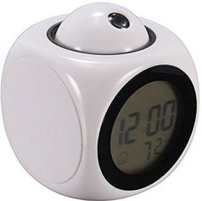 MARCRAZY Digital White, Black Clock