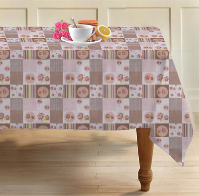 AIRWILL Printed 8 Seater Table Cover(Multicolor, Cotton)
