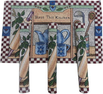 PRAKARTIK Rectangular Pack of 4 Table Placemat(Multicolor, Cotton)