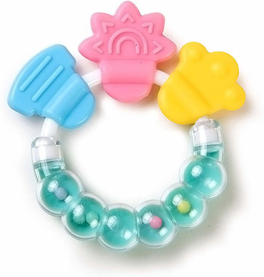 croox Baby Rattles Teether Toys, Grasping Toy Sensory Teething Rattle, Boiled Disinfection for Infant Newborn Baby Toddler Teether(Multicolor)