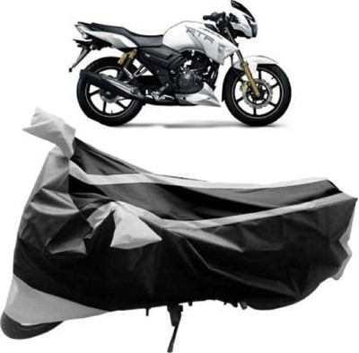 High Quality Waterproof Two Wheeler Cover for TVS(Apache RTR 180, Silver, Black)