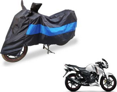 High Quality Waterproof Two Wheeler Cover for TVS(Apache RTR 180, Blue, Black)