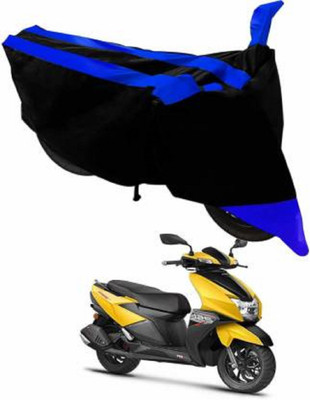 AK Star Waterproof Two Wheeler Cover for TVS(NTORQ, Blue, Black)