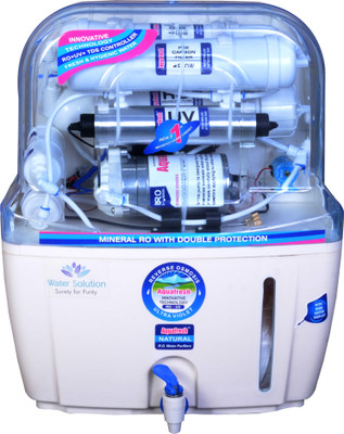 Aqua Fresh white ro+uv+uf+tds+mineral 15 L 15 L RO + UV + UF + TDS Water Purifier(White, Blue)