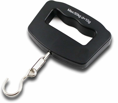 CPEX Mini Portable Digital Luggage Weight Scale Electronic Scale Steelyard 110lb /50kg Weighing Scale(Black)