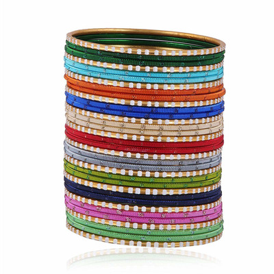 YOUNG FOREVER Metal Bangle Set(Pack of 60)