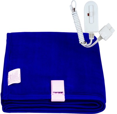A-One Winter Care Solid Single Electric Blanket for  Heavy Winter(Polyester, Blue)