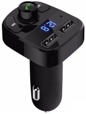 Rutba v4.1 Car Bluetooth Device with Audio Receiver, Car Charger, FM Player, FM Transmitter, MP3 Player, Transmitter(Black)