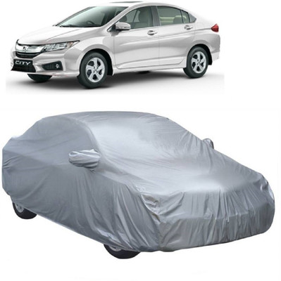 MoTRoX Car Cover For Honda City ZX (With Mirror Pockets)(Silver)