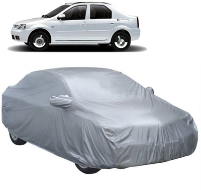 MoTRoX Car Cover For Mahindra Logan Edge (With Mirror Pockets)(Silver)