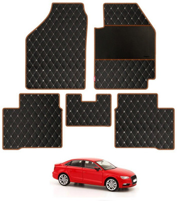 elegant Leatherite Standard Mat For  Audi A3(Black, Orange)
