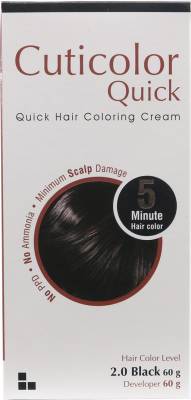 Cuticolor Quick  Black - 5 Minute Hair Color 120gm , Black - Price  History