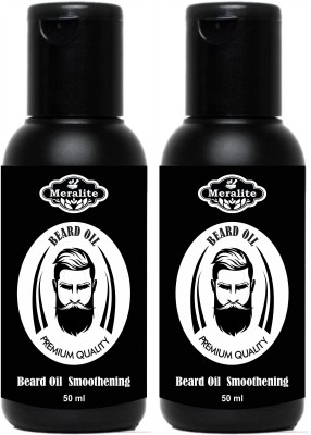 Meralite Beard , Moustache and Hair Growth Oil Pack of 2 Hair Oil(100 ml)