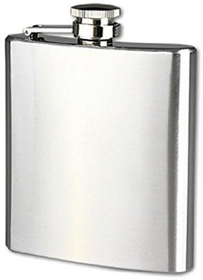 Prateek Kitchenware Stainless Steel Super Quality Flat Reusable Bpa-Free Portable Notebook Style Ultra Slim Hip Flask Stainless Steel Hip Flask(210 ml)