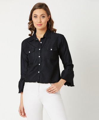 Miss Chase 3/4th Sleeve Solid Women Denim Jacket