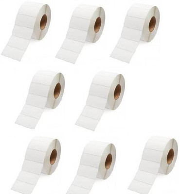 youlogic Size : 50mmX25mm 2000 - Labels per Roll 1 Label across (1 UP) Pack of 8 Roll Shape - Round Corner Thermal Labels Thermal Paper Label(White)
