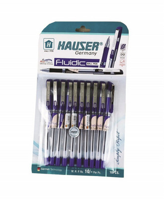 HAUSER Fluidic Ball Pen - Blue Ink Ball Pen(Pack of 20, Ink Color - Blue)