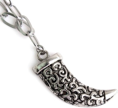 Sanaa Creations Sanaa Creations Antique designer Fashionable Silver Plated Unique Pendant For Mens And Boys. Silver Stainless Steel Pendant